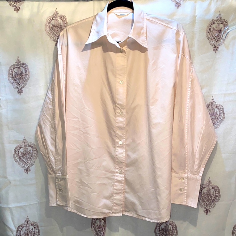 BARENA VENEZIA ITALIAN-MADE BLUSH PINK LONG SLV BUTTON-DOWN SHIRT SZ 40